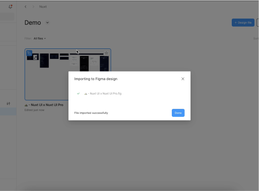 Import the Nuxt UI Figma design kit